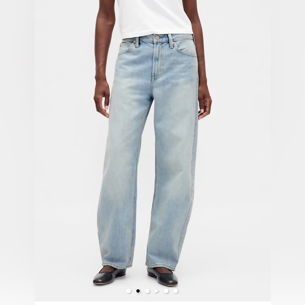 Nwt Gap Barrel High Rise Jeans